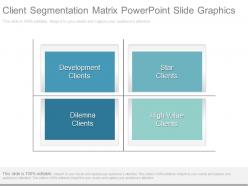Client Segmentation Matrix Powerpoint Slide Graphics