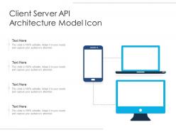 Client server api architecture model icon