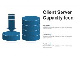 Client server capacity icon