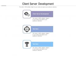 Client server development ppt powerpoint presentation summary infographics cpb