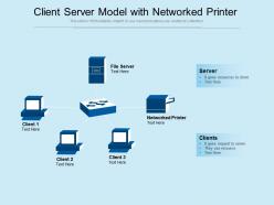 Client Server Model With Networked Printer