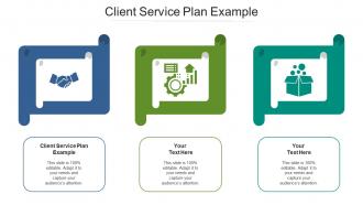 Client service plan example ppt powerpoint presentation model example cpb