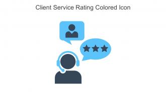Client Service Rating Colored Icon In Powerpoint Pptx Png And Editable Eps Format