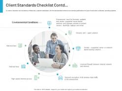 Client Standards Checklist Contd Effective IT service Excellence Ppt Powerpoint Influencers