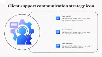 Client Support Communication Strategy Icon