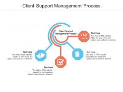 Client support management process ppt powerpoint presentation file backgrounds cpb