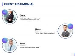 Client testimonial communication a790 ppt powerpoint presentation layouts templates