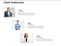 Client testimonial communication j192 ppt powerpoint presentation file layouts