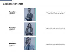 Client testimonial communication l99 ppt powerpoint presentation portfolio gallery