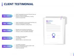 Client testimonial ppt powerpoint presentation styles graphics