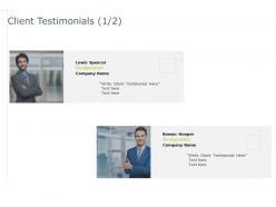 Client testimonials communication k351 ppt powerpoint presentation lists