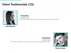 Client testimonials communication l728 ppt powerpoint presentation