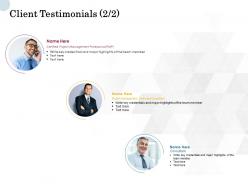Client testimonials communication l738 ppt powerpoint presentation layouts
