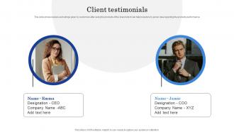 Client Testimonials Finance Management Mobile Application