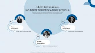 Client Testimonials For Digital Marketing Agency Proposal