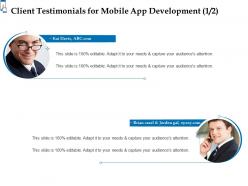 Client testimonials for mobile app development l1547 ppt powerpoint presentation slide