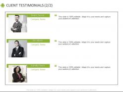 Client testimonials introduction c877 ppt powerpoint presentation file example file