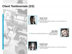 Client Testimonials Introduction L729 Ppt Powerpoint Presentation