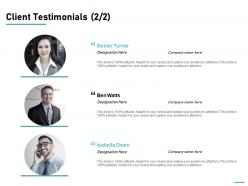 Client testimonials introduction ppt powerpoint presentation inspiration pictures