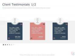 Client testimonials l1806 ppt powerpoint presentation model file formats