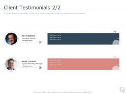 Client testimonials l1807 ppt powerpoint presentation infographic template