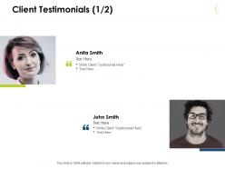 Client testimonials members j53 ppt powerpoint presentation file clipart