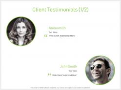 Client testimonials members j69 ppt powerpoint presentation file