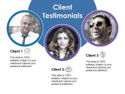 Client testimonials ppt show clipart images