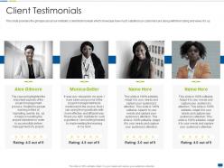 Client Testimonials Project Management Training It Ppt Infographics Themes