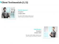 Client testimonials r211 ppt powerpoint presentation file aids