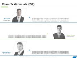 Client testimonials r78 ppt powerpoint presentation file format