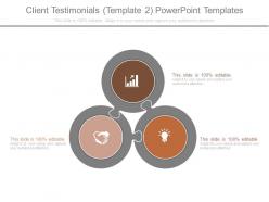 Client testimonials template 2 powerpoint templates