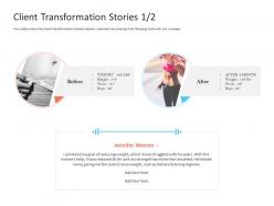 Client Transformation Stories After Office Fitness Ppt Download