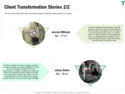Client Transformation Stories Jessica Williams Ppt Powerpoint Presentation File Examples