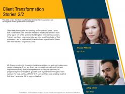 Client Transformation Stories M3101 Ppt Powerpoint Presentation Styles Files