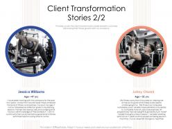 Client Transformation Stories N424 Powerpoint Presentation Objects