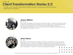 Client Transformation Stories Train M1637 Ppt Powerpoint Presentation Model Themes
