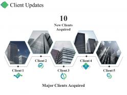 Client updates ppt summary graphic images