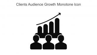 Clients Audience Growth Monotone Icon In Powerpoint Pptx Png And Editable Eps Format