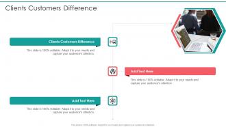Clients Customers Difference In Powerpoint And Google Slides Cpb