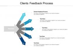 Clients feedback process ppt powerpoint presentation professional diagrams cpb