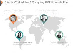 Clients worked for a company ppt example file