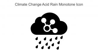 Climate Change Acid Rain Monotone Icon In Powerpoint Pptx Png And Editable Eps Format