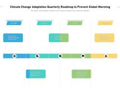 Climate change adaptation quarterly roadmap to prevent global warming
