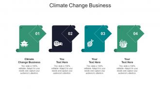 Climate change business ppt powerpoint presentation model sample cpb