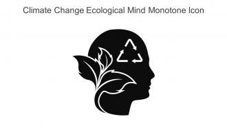 Climate Change Ecological Mind Monotone Icon In Powerpoint Pptx Png And Editable Eps Format