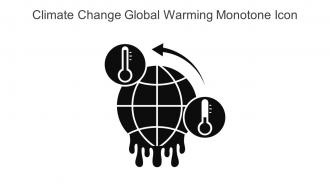 Climate Change Global Warming Monotone Icon In Powerpoint Pptx Png And Editable Eps Format