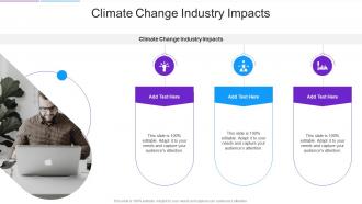 Climate Change Industry Impacts In Powerpoint And Google Slides Cpb