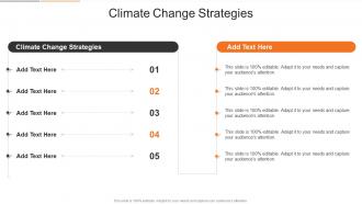 Climate Change Strategies In Powerpoint And Google Slides Cpb