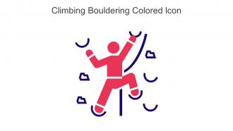 Climbing Bouldering Colored Icon In Powerpoint Pptx Png And Editable Eps Format